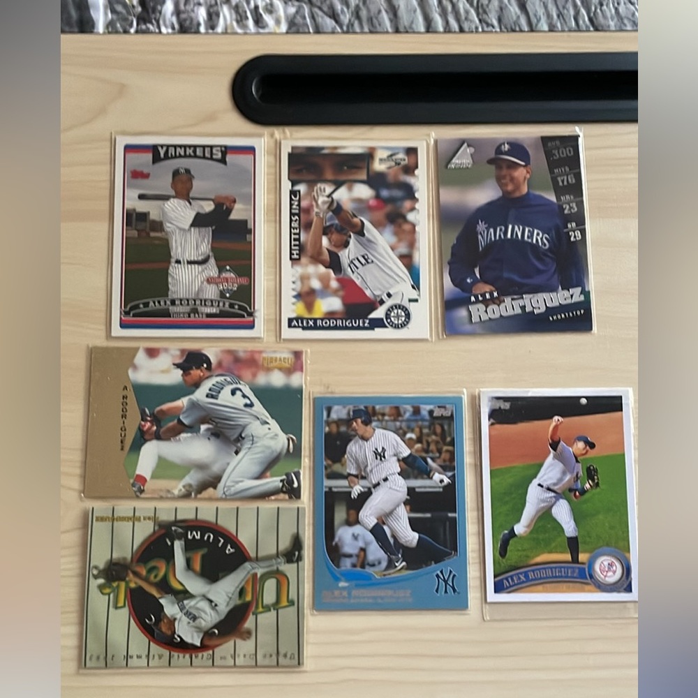 Alex Rodriguez trading cards (8 cards)